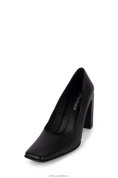 Jeffrey Campbell mulheres B0VBD1384 preto bomba de salto alto equinócio