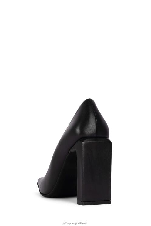Jeffrey Campbell mulheres B0VBD1384 preto bomba de salto alto equinócio