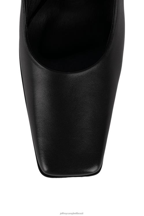 Jeffrey Campbell mulheres B0VBD1384 preto bomba de salto alto equinócio
