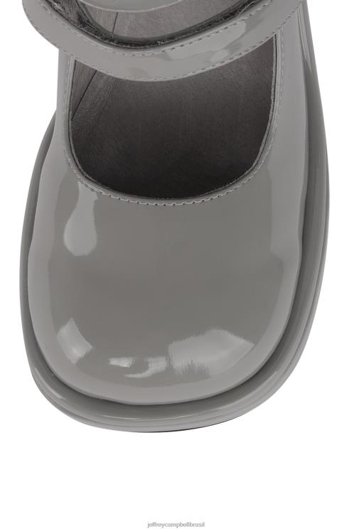 Jeffrey Campbell mulheres B0VBD1385 patente cinza bomba de salto alto Arlon