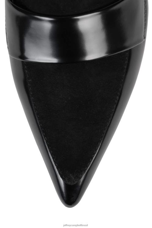 Jeffrey Campbell mulheres B0VBD1389 combinação de caixa preta bomba de salto alto literatura