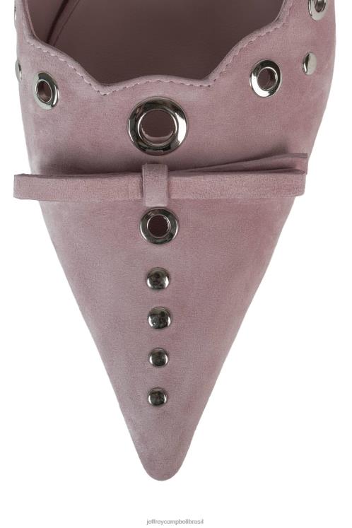 Jeffrey Campbell mulheres B0VBD1396 rosa bebê camurça prata bomba de salto alto grátis