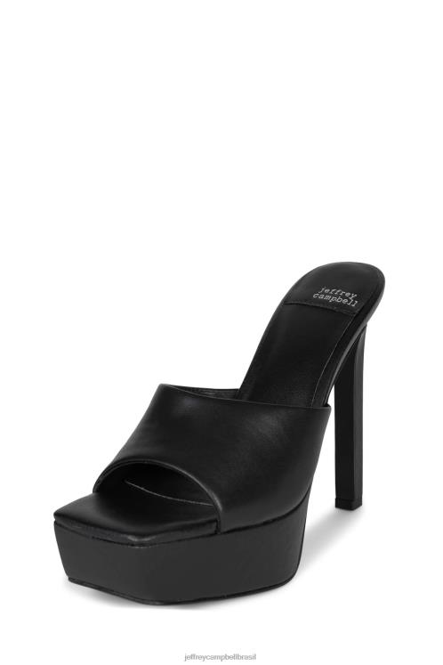 Jeffrey Campbell mulheres B0VBD1666 preto mula de salto alto vai-glam