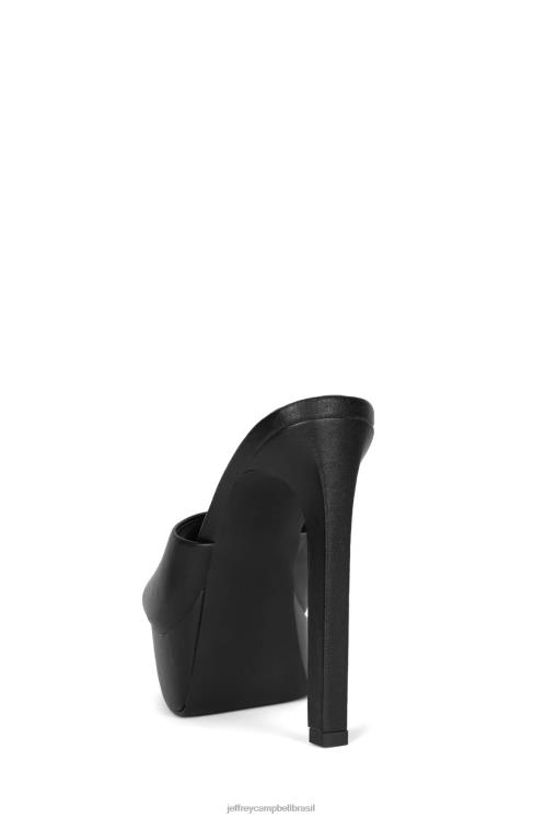 Jeffrey Campbell mulheres B0VBD1666 preto mula de salto alto vai-glam