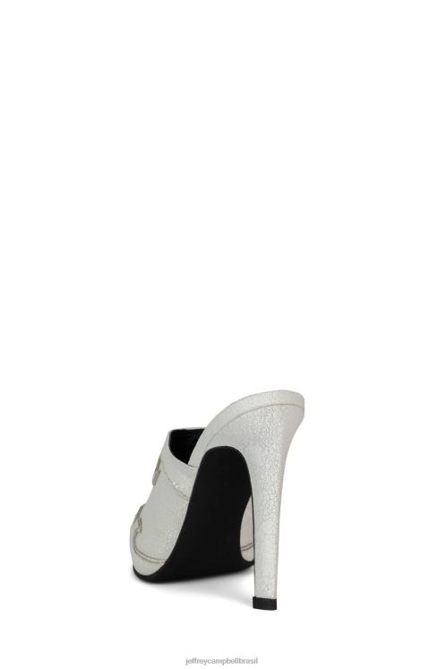 Jeffrey Campbell mulheres B0VBD1673 branco angustiado mula de salto alto monta-o