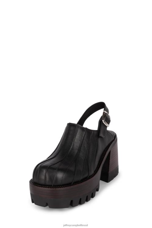 Jeffrey Campbell mulheres B0VBD1680 preto mula de salto alto cultura-s