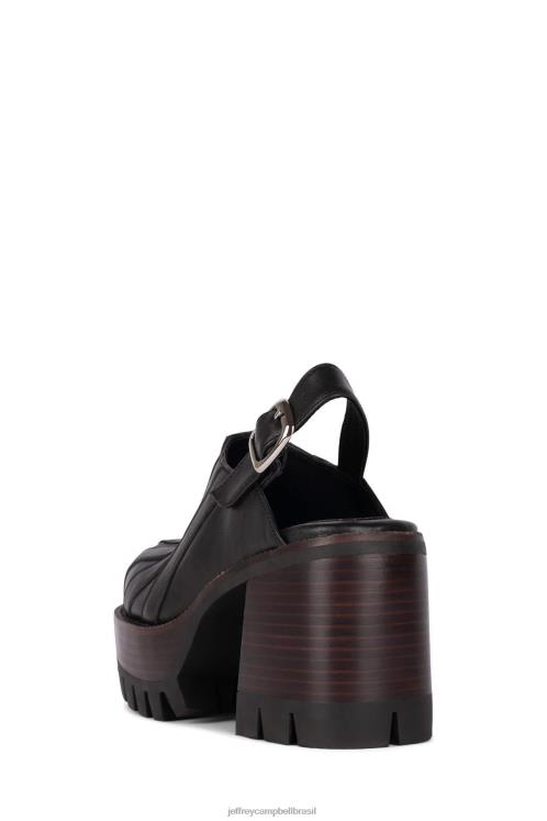 Jeffrey Campbell mulheres B0VBD1680 preto mula de salto alto cultura-s