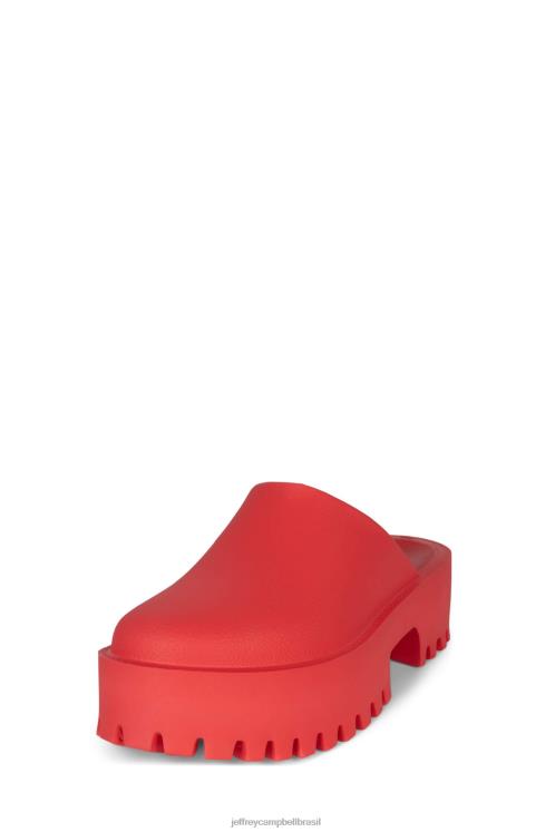 Jeffrey Campbell mulheres B0VBD1687 vermelho mula de salto alto entupir
