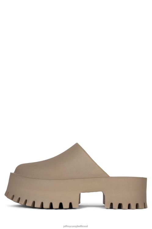 Jeffrey Campbell mulheres B0VBD1688 taupe mula de salto alto entupir