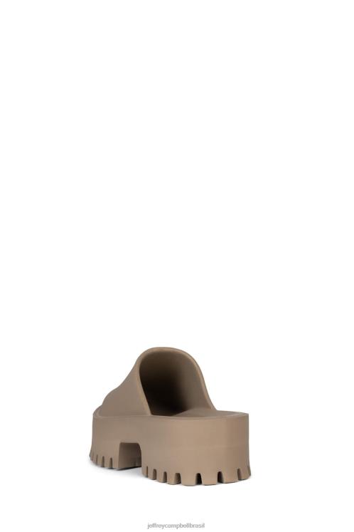 Jeffrey Campbell mulheres B0VBD1688 taupe mula de salto alto entupir