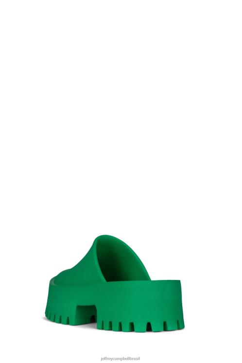 Jeffrey Campbell mulheres B0VBD1690 verde mula de salto alto entupir