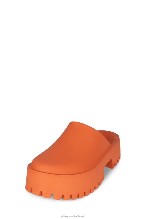 Jeffrey Campbell mulheres B0VBD1691 laranja mula de salto alto entupir