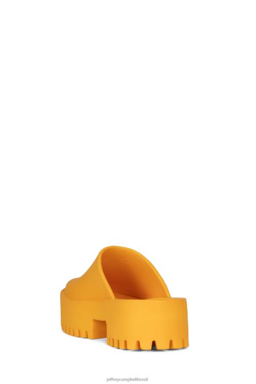 Jeffrey Campbell mulheres B0VBD1692 amarelo mula de salto alto entupir