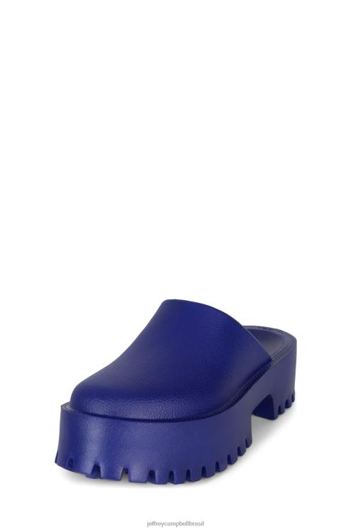 Jeffrey Campbell mulheres B0VBD1693 azul mula de salto alto entupir