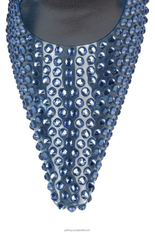Jeffrey Campbell mulheres B0VBD1707 azul claro claro mula de salto alto romântico