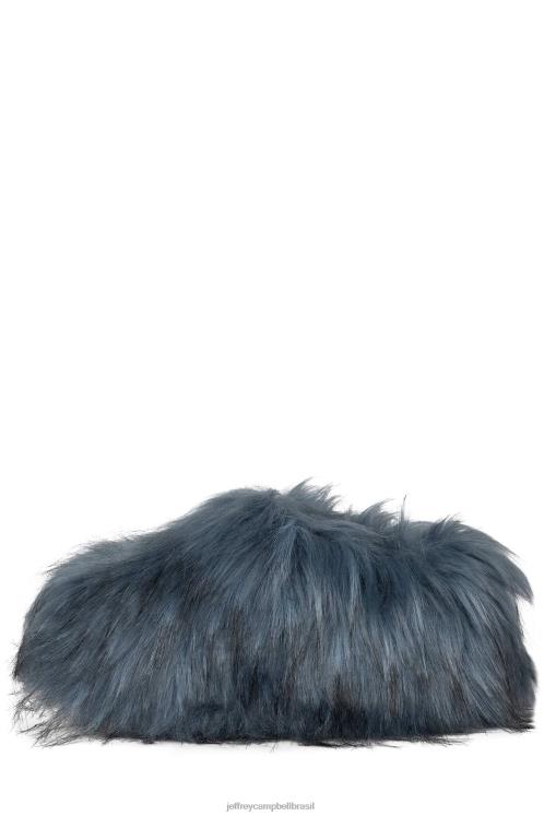 Jeffrey Campbell mulheres B0VBD1733 azul mula de salto alto cloggin-f