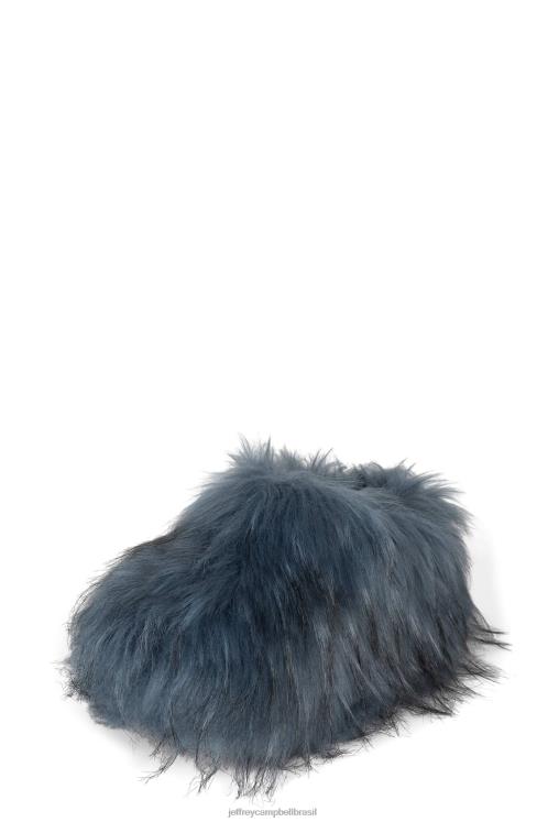 Jeffrey Campbell mulheres B0VBD1733 azul mula de salto alto cloggin-f