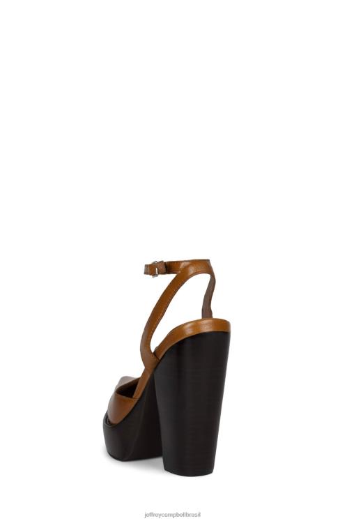 Jeffrey Campbell mulheres B0VBD94 bronzeado mula de salto alto perturbação