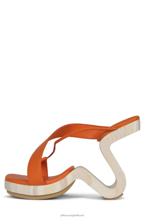 Jeffrey Campbell mulheres B0VBD114 laranja sandália de salto alto arbelos