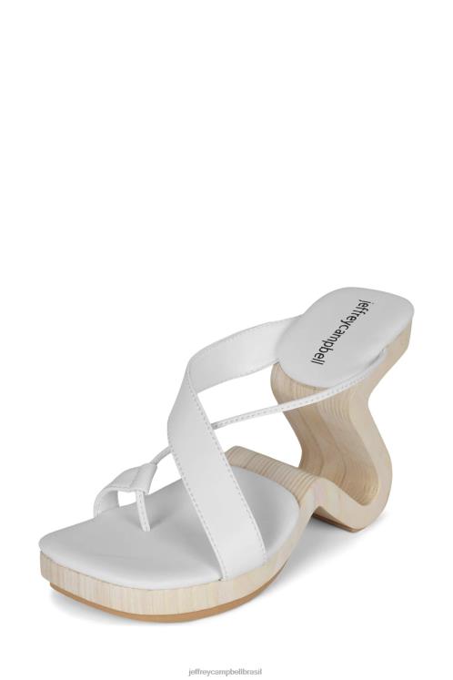 Jeffrey Campbell mulheres B0VBD116 branco sandália de salto alto arbelos