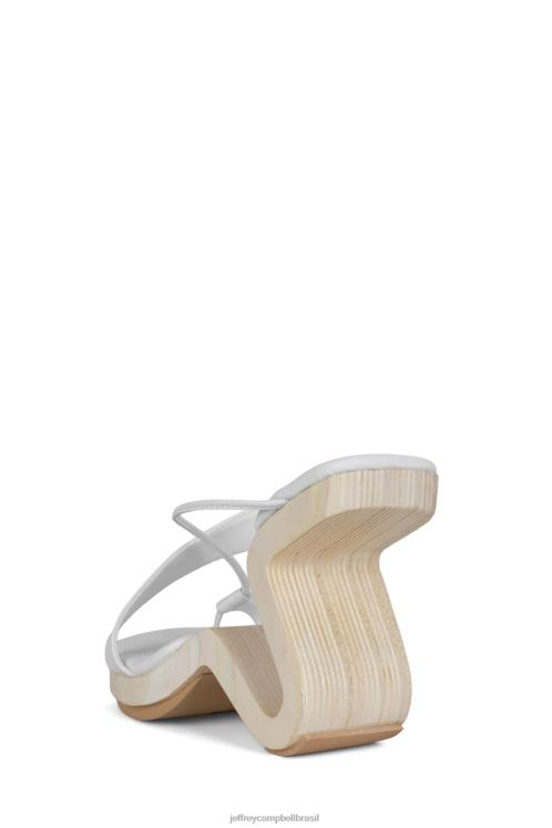 Jeffrey Campbell mulheres B0VBD116 branco sandália de salto alto arbelos