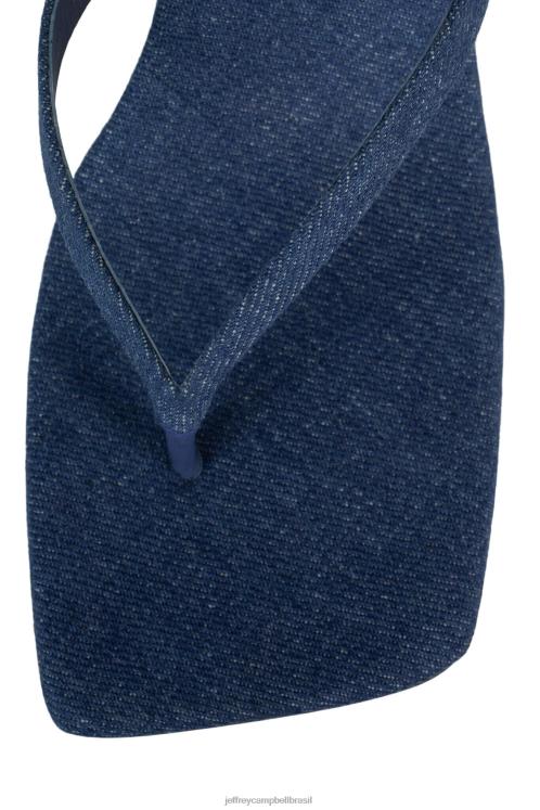 Jeffrey Campbell mulheres B0VBD1405 jeans azul sandália de salto alto nb fundido