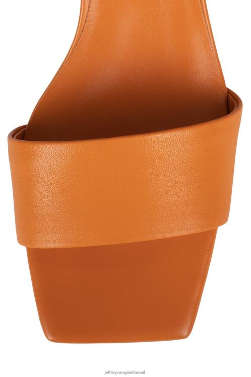 Jeffrey Campbell mulheres B0VBD1407 ouro laranja sandália de salto alto pronto-2-go