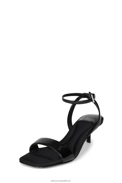 Jeffrey Campbell mulheres B0VBD1408 caixa preta sandália de salto alto evocar