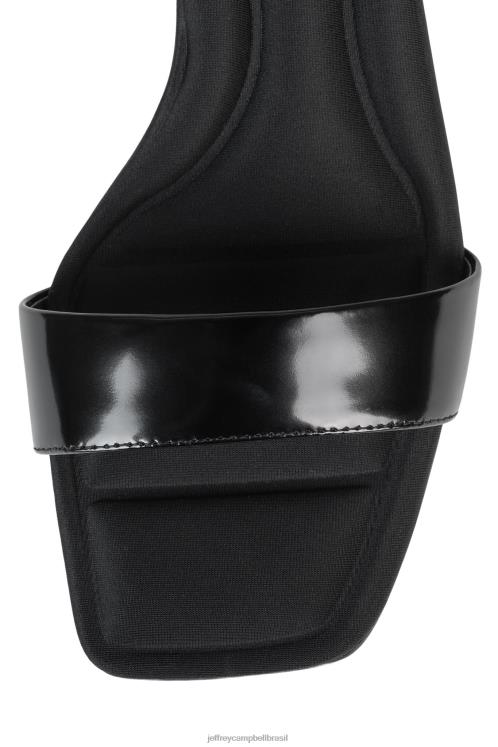 Jeffrey Campbell mulheres B0VBD1408 caixa preta sandália de salto alto evocar