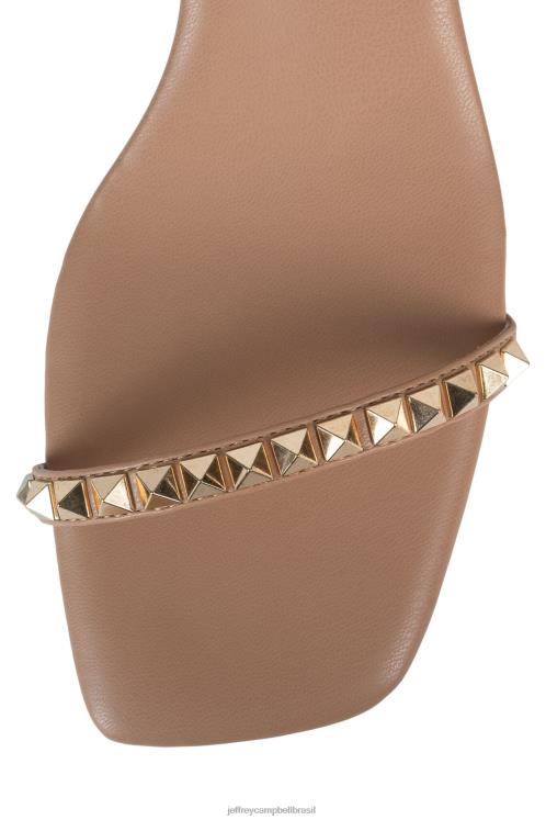 Jeffrey Campbell mulheres B0VBD1420 ouro bege sandália de salto alto luxor-lb
