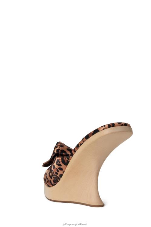 Jeffrey Campbell mulheres B0VBD1430 chita bege sandália de salto alto provocando