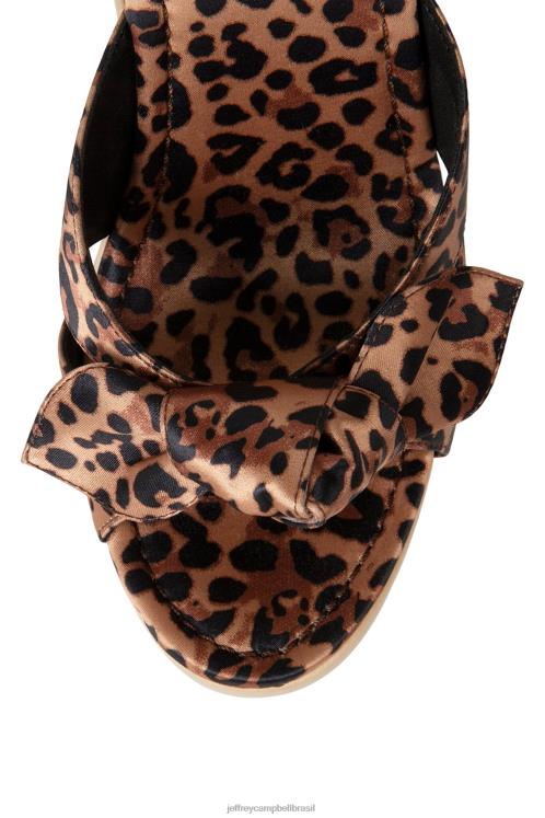 Jeffrey Campbell mulheres B0VBD1430 chita bege sandália de salto alto provocando