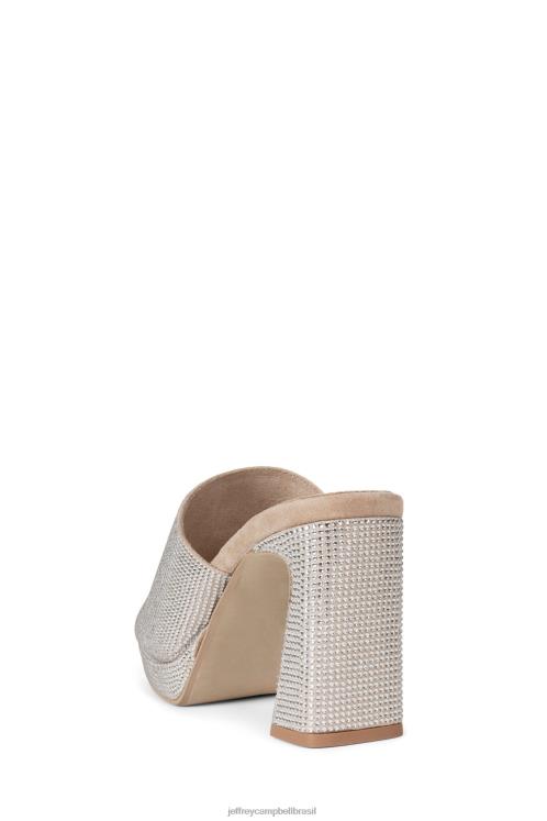 Jeffrey Campbell mulheres B0VBD1435 camurça nude champage sandália de salto alto caviar-js