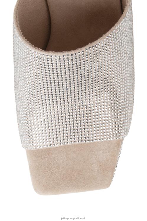 Jeffrey Campbell mulheres B0VBD1435 camurça nude champage sandália de salto alto caviar-js