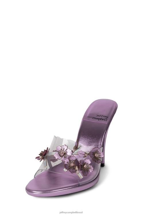 Jeffrey Campbell mulheres B0VBD1437 combinação lilás metálico sandália de salto alto mais fresco