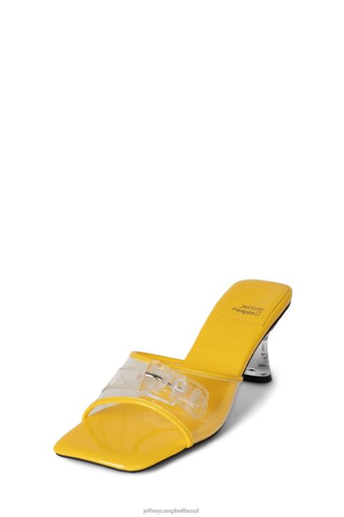 Jeffrey Campbell mulheres B0VBD1441 amarelo claro sandália de salto alto apertar