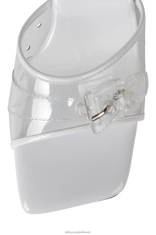 Jeffrey Campbell mulheres B0VBD1443 branco claro sandália de salto alto apertar