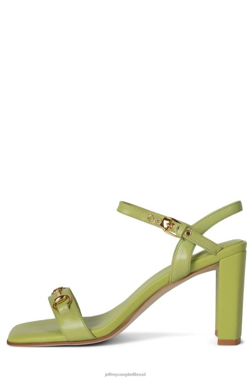 Jeffrey Campbell mulheres B0VBD1450 ouro verde sandália de salto alto vivaz
