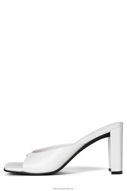 Jeffrey Campbell mulheres B0VBD1455 branco sandália de salto alto inspirado