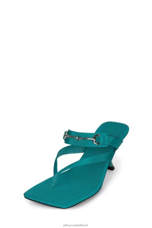 Jeffrey Campbell mulheres B0VBD1468 aqua faille prata sandália de salto alto tortuoso