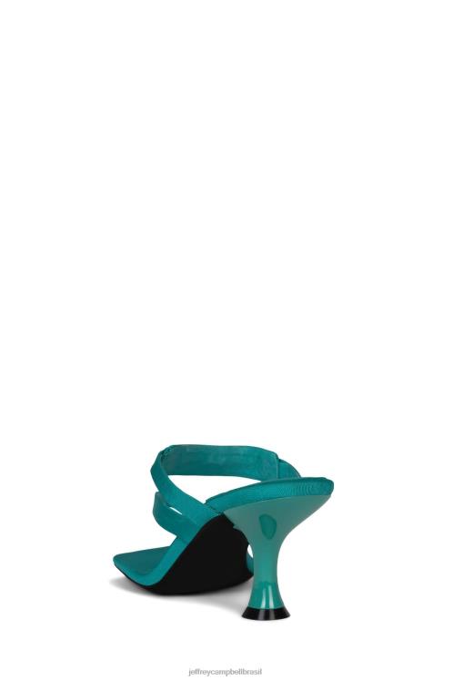 Jeffrey Campbell mulheres B0VBD1468 aqua faille prata sandália de salto alto tortuoso