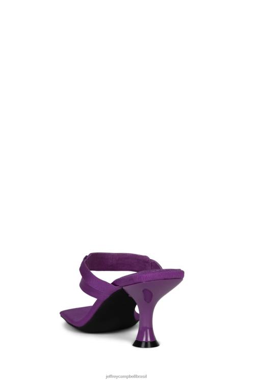 Jeffrey Campbell mulheres B0VBD1470 roxo faille ouro sandália de salto alto tortuoso