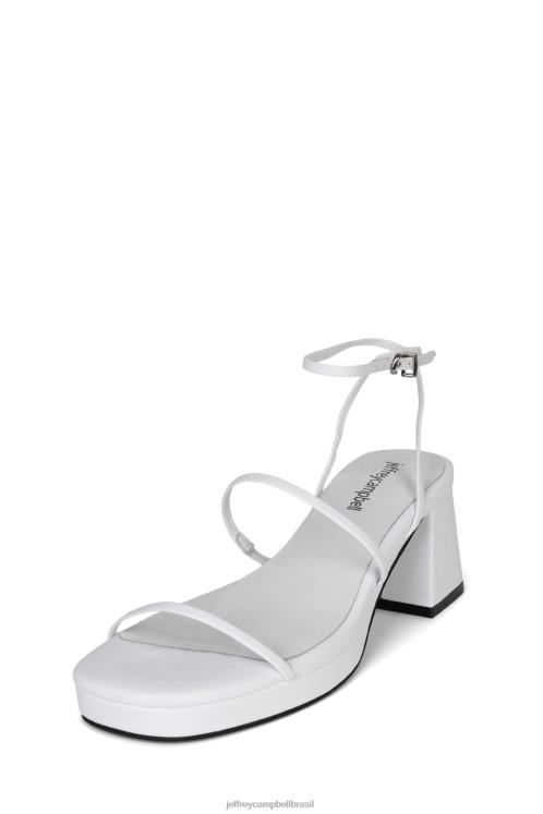 Jeffrey Campbell mulheres B0VBD1479 branco sandália de salto alto orquídea