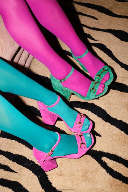 Jeffrey Campbell mulheres B0VBD1480 camurça preta ouro sandália de salto alto estrela pop-b