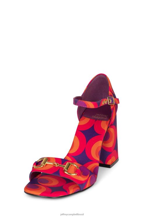 Jeffrey Campbell mulheres B0VBD1483 vermelho azul multi sandália de salto alto estrela pop-b