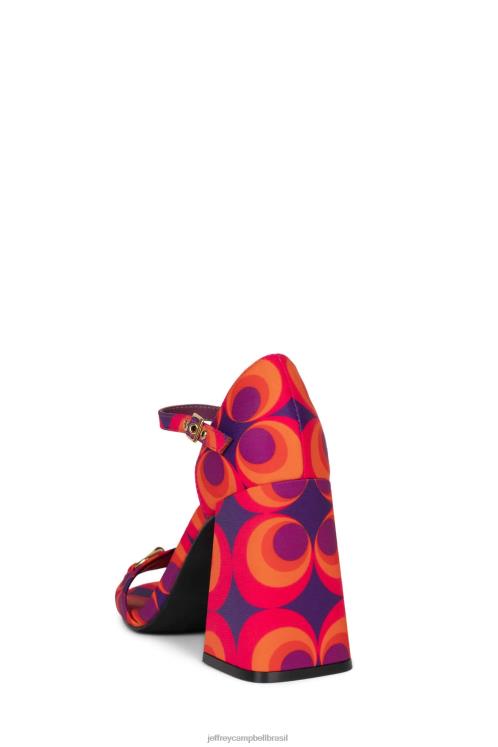 Jeffrey Campbell mulheres B0VBD1483 vermelho azul multi sandália de salto alto estrela pop-b