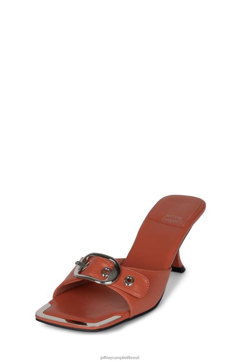 Jeffrey Campbell mulheres B0VBD1487 prata vermelha sandália de salto alto amarrar