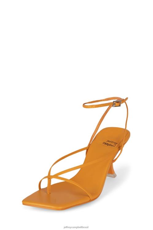 Jeffrey Campbell mulheres B0VBD1492 laranja claro sandália de salto alto fluxo
