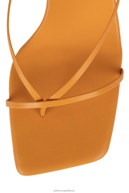 Jeffrey Campbell mulheres B0VBD1492 laranja claro sandália de salto alto fluxo