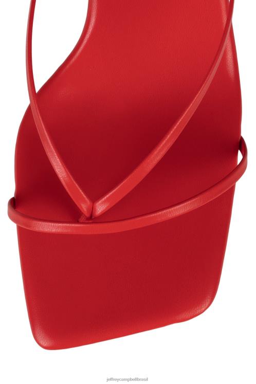 Jeffrey Campbell mulheres B0VBD1493 vermelho sandália de salto alto fluxo
